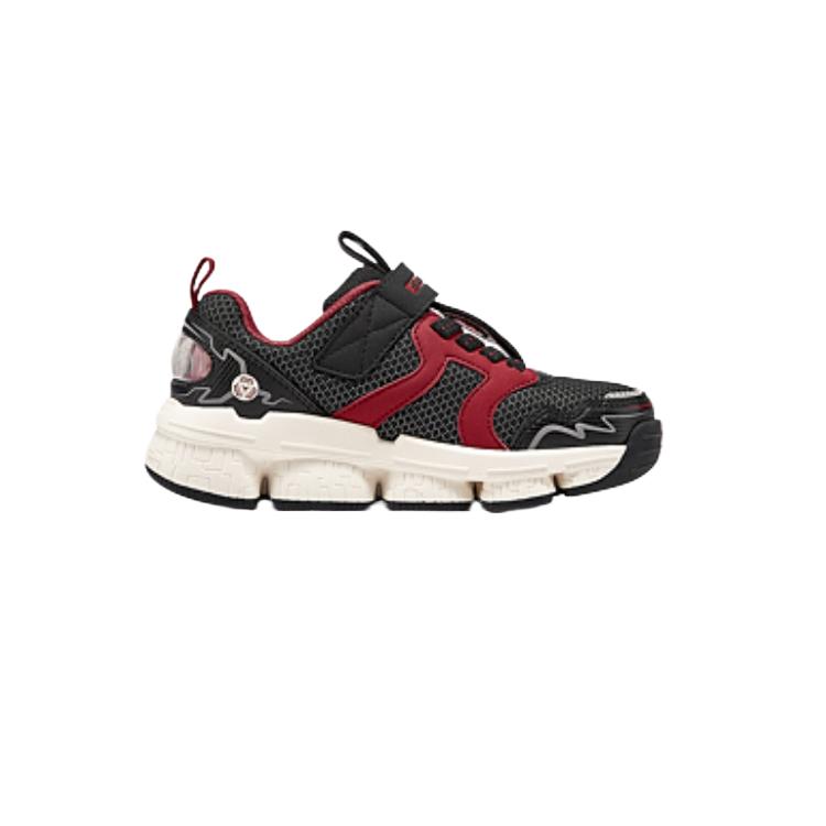 Skechers Kids Mesh Comfortable Lightweight Non-Slip Durable Low-Top Training Shoes Kids sneakers Black Red 407117L-BKRD