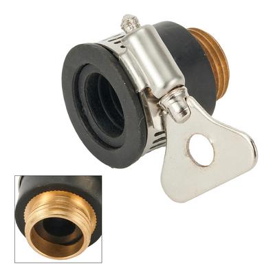 Wasserhahn-Verbinder Messing Goldfarben Küche Gummi Edelstahl