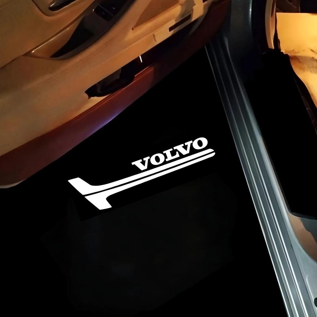 Für Volvo Rdesign V50 S60 XC60 S40 XC40 XC90 V6 Zubehör 2 Stück Auto Türlicht LED Willkommen Laser Projektor Logo Lampe Hintergrundbeleuchtung
