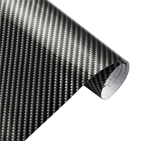 

2D High Glossy Carbon Fiber Vinyl Wrap Film 10/30*100cm Automobiles Car Motorcycle DIY Decorative Sticker Wrapping Covering Film 10x100cm