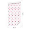 Hearts Wallpaper White and Powder Pink 50x1000