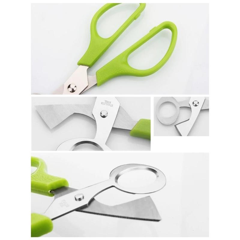 Nonrust Steel Quail Eggs Scissors Ergonomic Handle Quail Eggs Separators for Easy Use and Mess Release Eggs Cutting