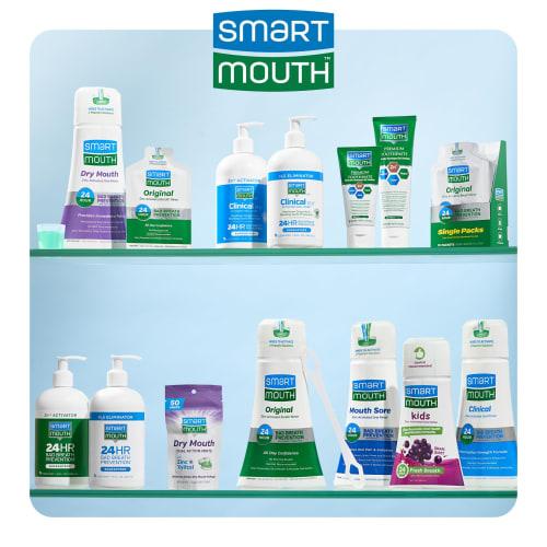 Smart Mouth Whitening Toothpaste with Fluoride Clean Mint 6 Oz (Pack of 2)