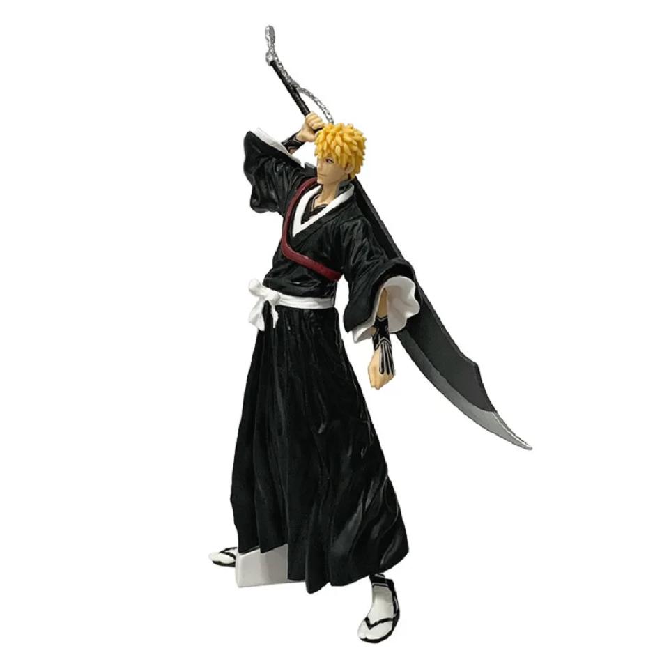 21cm Bleach Anime Figure Kurosaki Ichigo Action Figure Aizen Sousuke/Hitsugaya Toushirou Figurine PVC Model Collection Toy Gifts