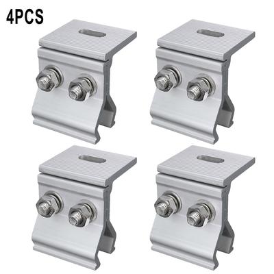 1/4Pcs Solar Panel Holder Fixing Clamp Mounting Bracket Roof Tile Fixture Photovoltaic Solar Power System Supports Fixing Clamp
