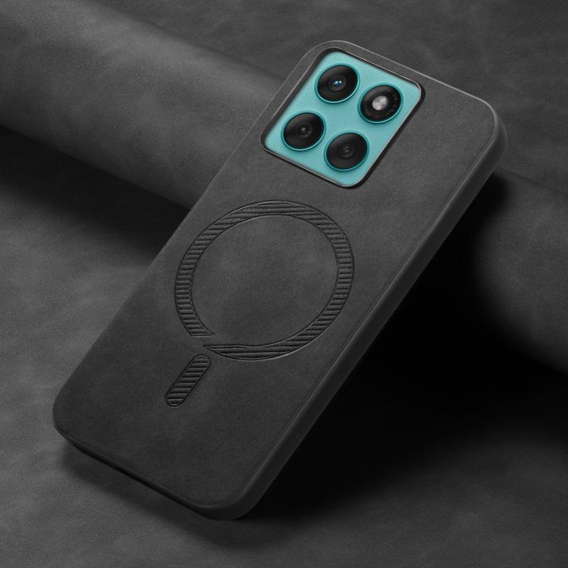 Magnetic Adsorption Leather Case for Motorola Edge 60 Fusion Magsafe Wireless Charge Shockproof Matte Bumper for Moto Edge60 60s