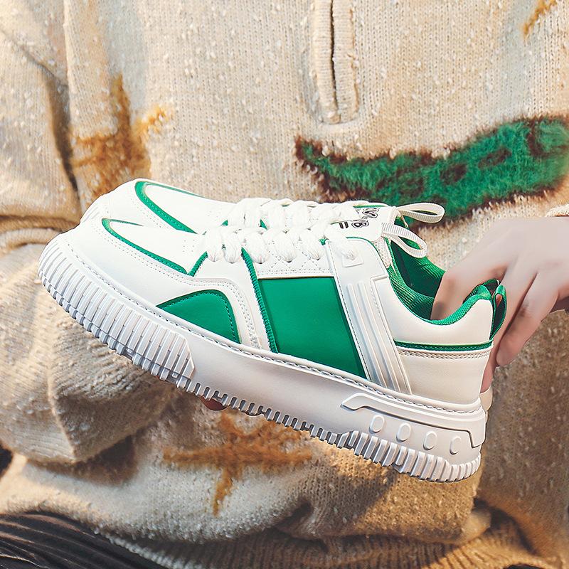 

Весенние новые мужские кроссовки белые повседневные туфли белые туфли мужская обувь модные трендовые туфли на платформе 44