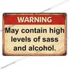 Retro Metal Signs Humorous Quotes Wall Art Home Decor Tin Plaques Office Bar Cafe Decoration
