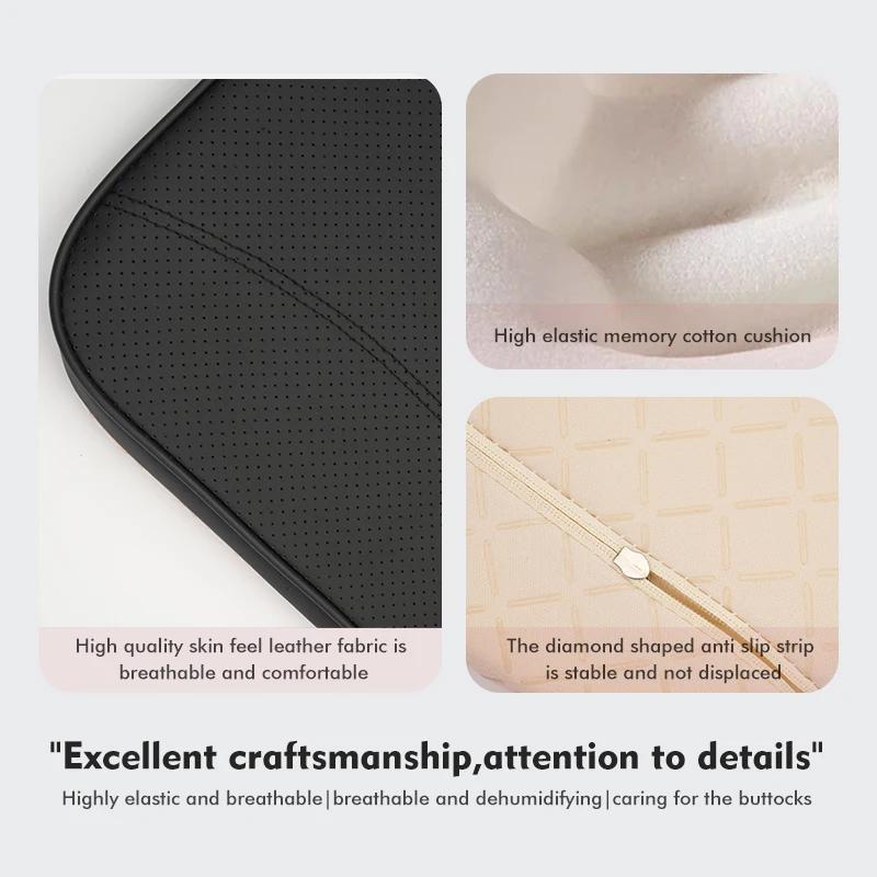 2025 Hot Car Raised Cushion Driver's Seat Thickened Leather Height Matt For Mazda Atenza Axela MX30 CX30 CX3 CX9 MX5 RX8 RX7
