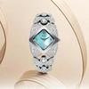 Unique Design Gold Women Bracelet Watches Luxury Elegant Wrist Watches For Ladies Full Diamond Women Quartz Wristwatches