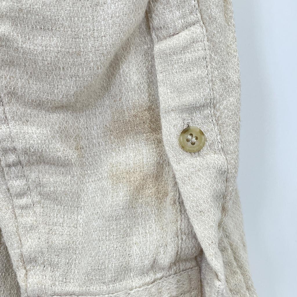 snowpeak Ivory linen cotton shirt tops S off whiteUsed