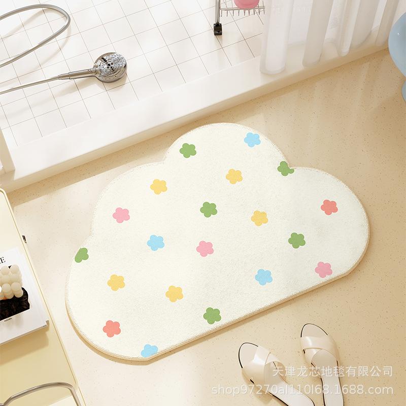 WTEMPO Bathroom Floor Mat Entrance Foot Mat Bathroom Anti Slip Mat