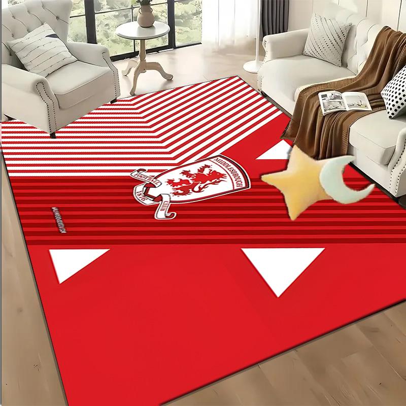1PC Middlesbrough Football Club Crest Floor Mat for Living Room, Game Rooms, Office, Bedroom, Office Floor Mat Playful Design, Christmas fan gifts