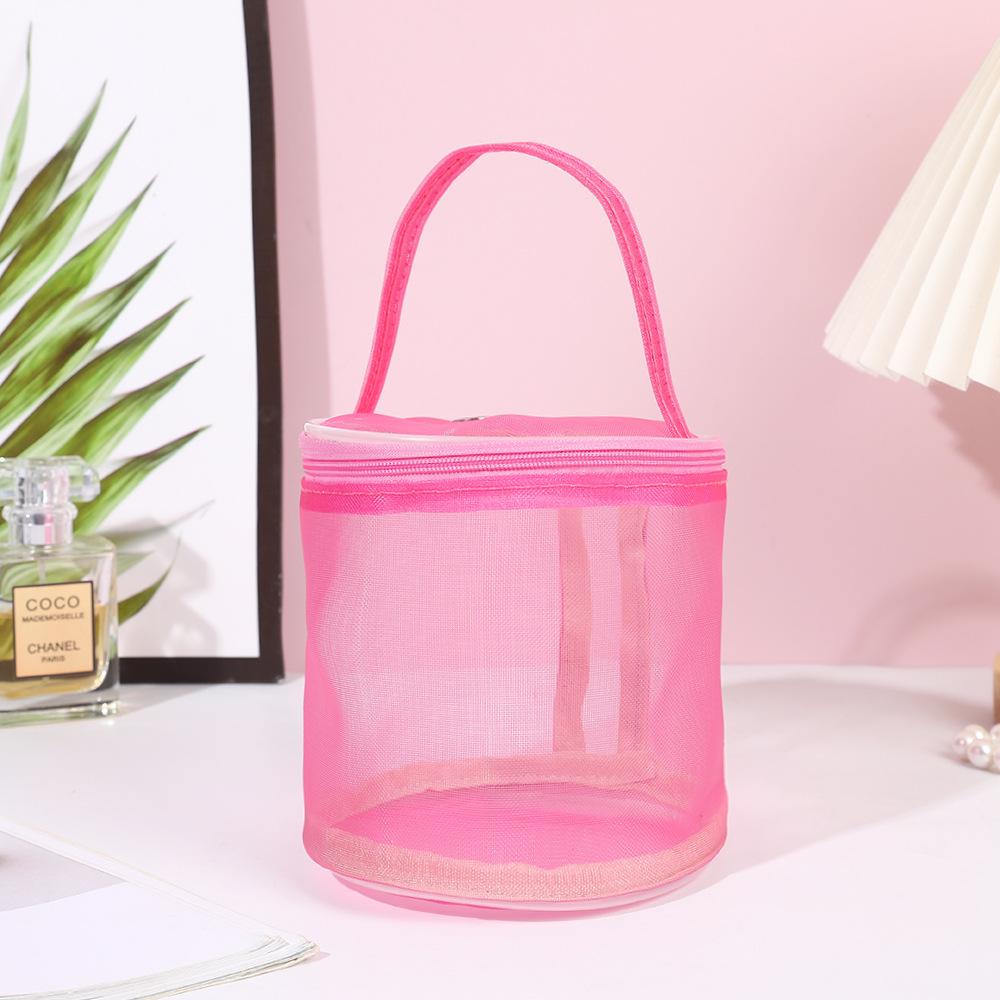 Handmade Crochet & Knitting Yarn Storage Bag with Mesh Compartments