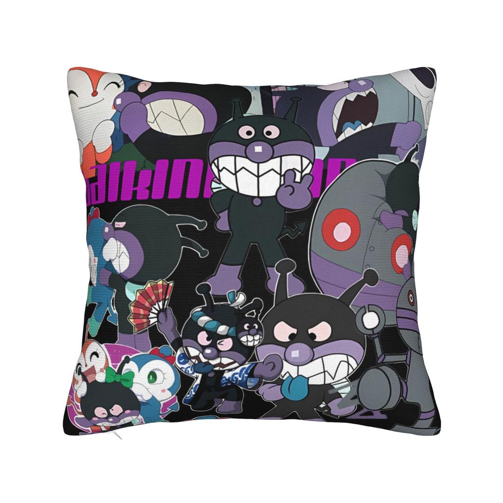 Anime Anpanman Pillow Cover  Design Cushion Cover Morden Pillow Case For Sofa Bedroom Home Decor