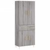 Highboard Gray Sonoma 69.5 x 34 x 180 cm Particleboard