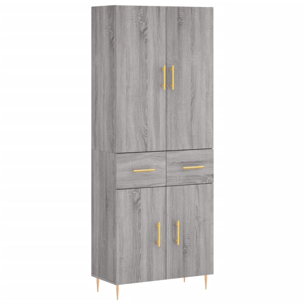 Highboard Gray Sonoma 69.5 x 34 x 180 cm Particleboard