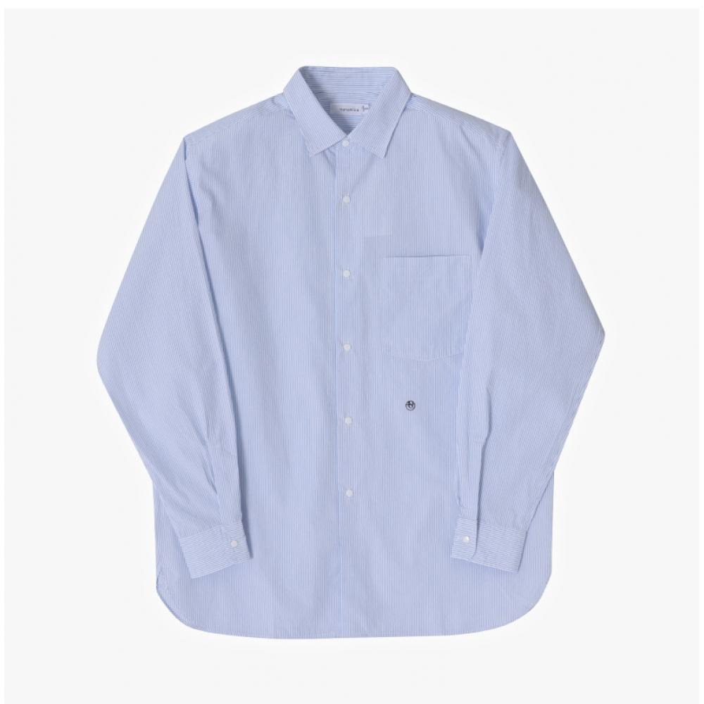 Nanamica Striped Wind Unisex Shirt Sugf362e Sx