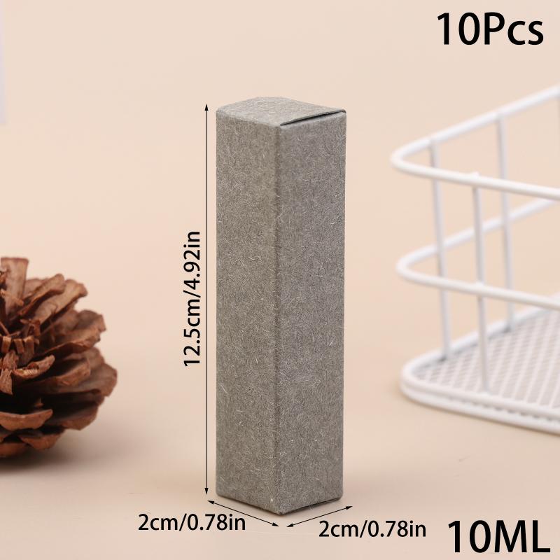 10Pcs Perfume Box 5Ml 10Ml Essential Oil Bottle Packaging Box Container Kraft Paper Tube Cardboard Boxes Lipstick Storage Box