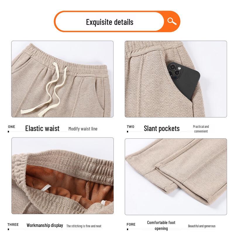 Women's Winter Fleece-Lined Straight-Leg Pants