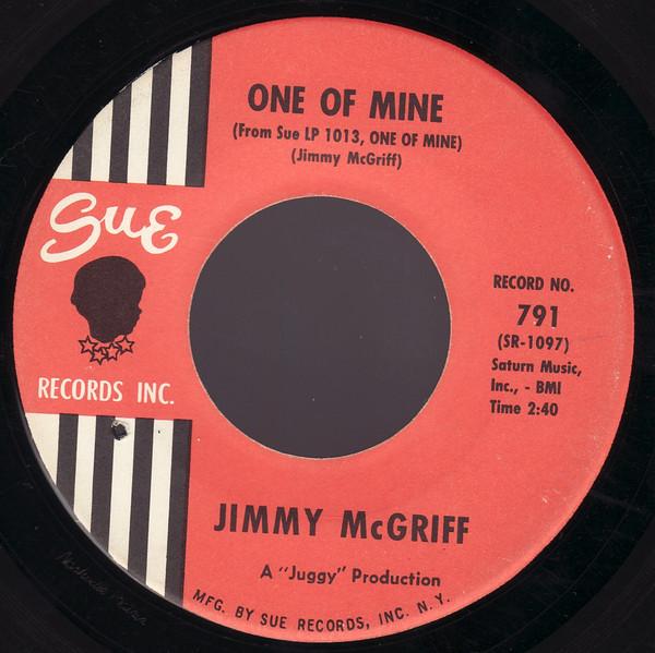 

7inch Record JIMMY MCGRIFF - One Of Mine 791 Sue Records Inc 1963 UK Jazz Used