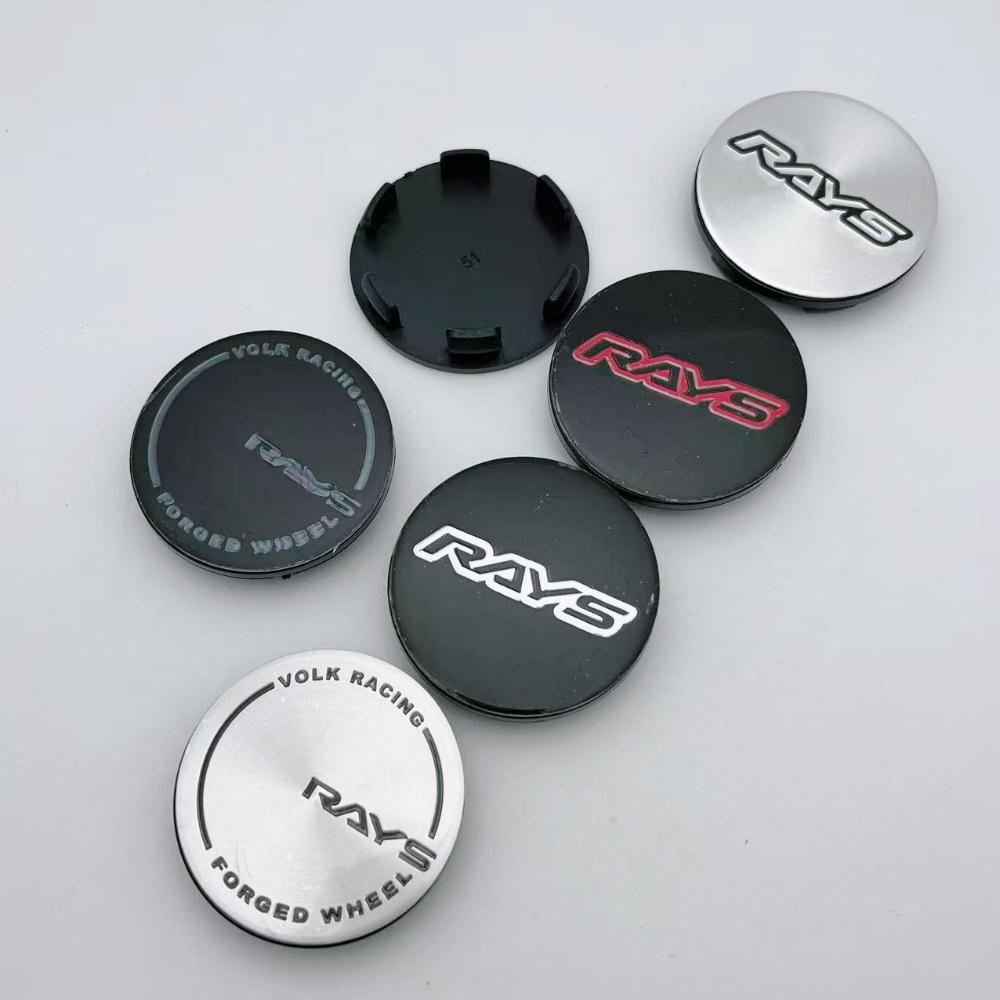 4pcs 51mm Car Wheel Center Caps with Rays Logo Emblem Wheel Rims hub cap Auto Rim Centre Cover Hubcap Car Styling Accessories