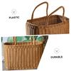 BESPORTBLE 1pc Woven Basket Outdoor Basket Baskets Basket for Fruit Large Woven Baskets for Storage Flower Woven Basket Wicker Basket with Plastic