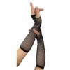 Prom Party Gloves Rhineston Gloves Long Gloves Mesh Gloves Korean   Evening Dress Accessories
