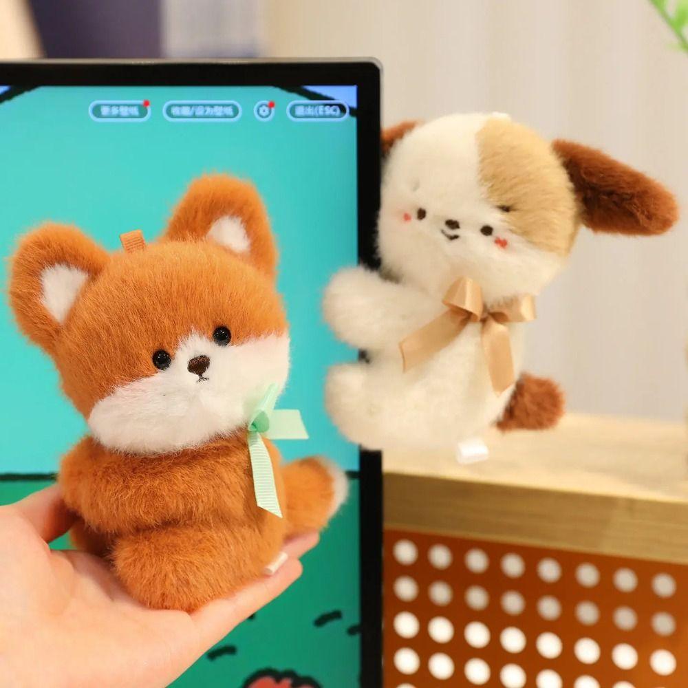 Hug Shape Rabbit Plush Stuffed Toys Simulation Plush Doll Computer Clip  Birthday Parties