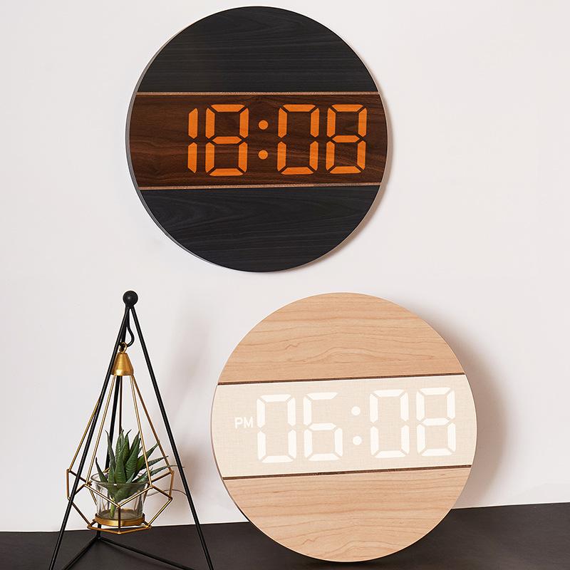 Round simple living room watches, personalized creative decorative clock wall, cream style household watches, G218B