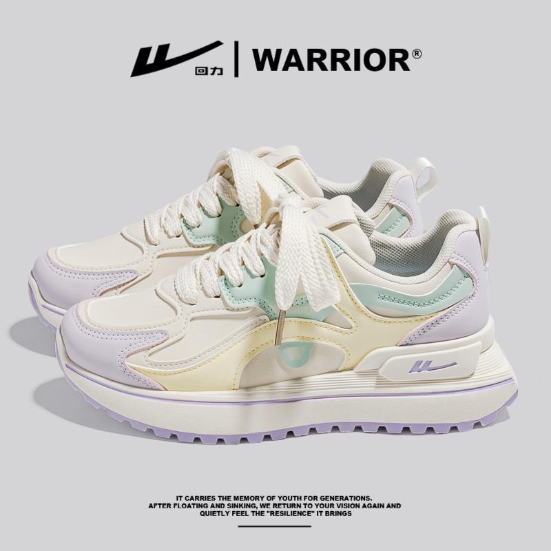 Warrior Damen Frühherbst 2025 Sneaker - Vielseitige Dad-Schuhe mit dicker Sohle
