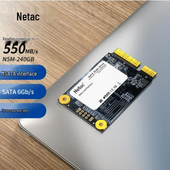 Netac 256GB mSATA3 SSD for Notebook/Desktop Computers