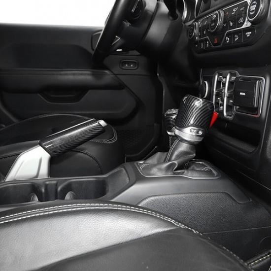 3pcs Center Handbrake Brake Gear Shift 4WD Trim Cover for Jeep Wrangler JL 2018+