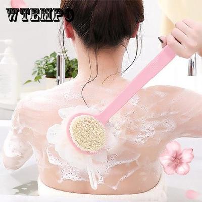 Haushaltsbadprodukte Badebürste Weiche Rückenbürste Bad Langer Griff Badebürste Rückenwerkzeuge