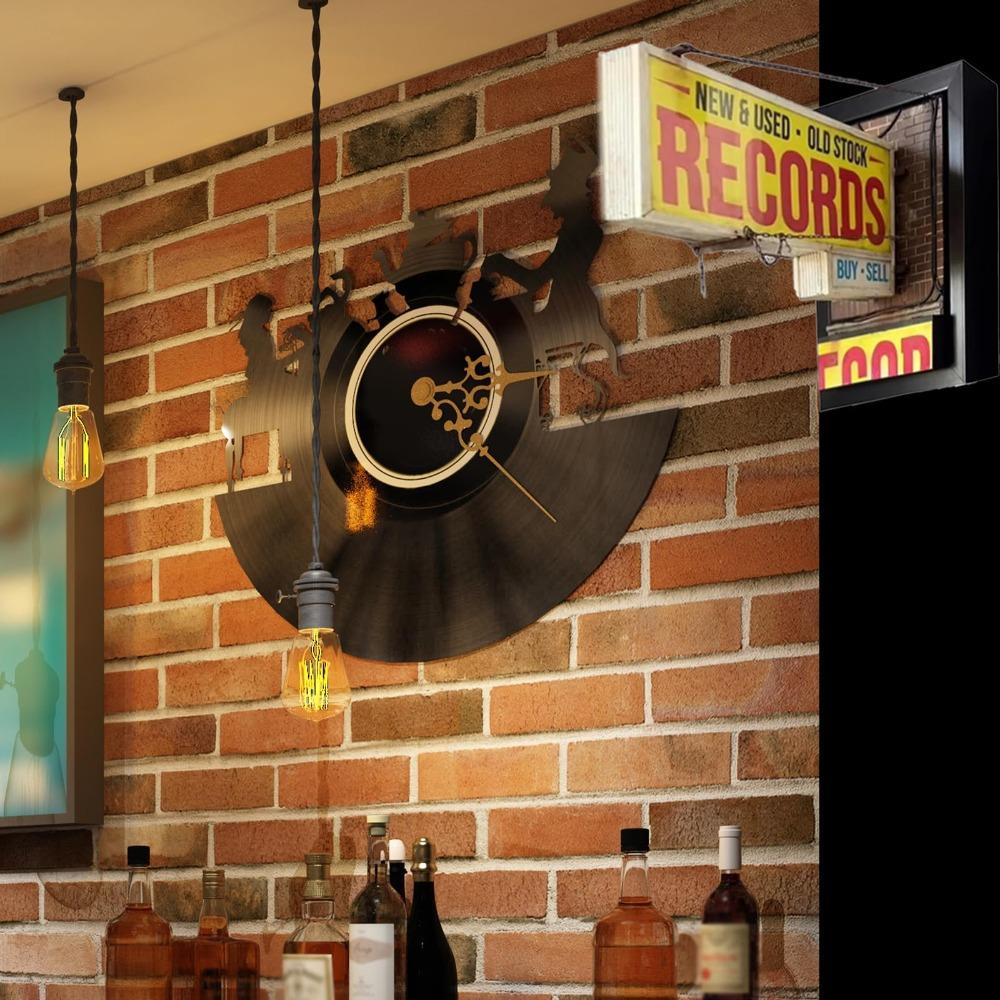 3D Miniature Record Store Retro Wall Light Retro Record Player Wall Light  Record Collector Gift