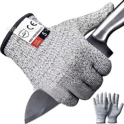 5-stufige schnittfeste Handschuhe - Lebensmittelechte Küche & Gartenschutz, Anti-Rutsch-Griff für Angeln & Arbeitssicherheit