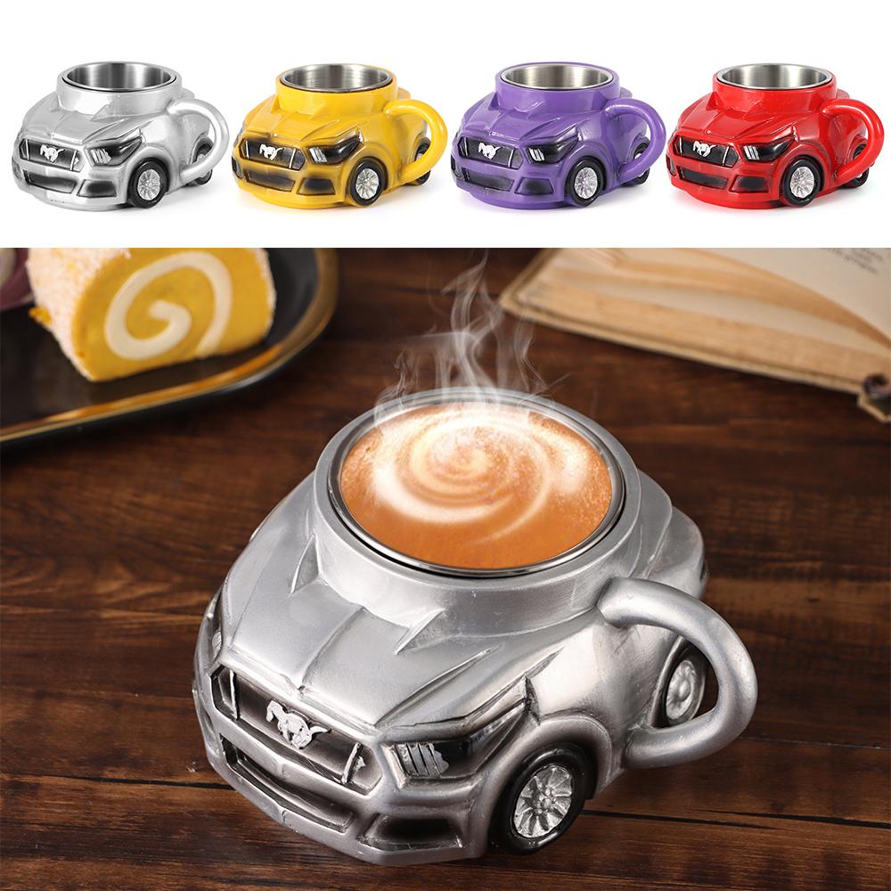 Durable Coffee Mugs 100ML Water Cup Fun Car Shaped Coffee Cup  for Desktop Ornament