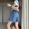 High Waist Ruffle Denim Skort - Plus Size Women's Summer Shorts (80-200 Jin)