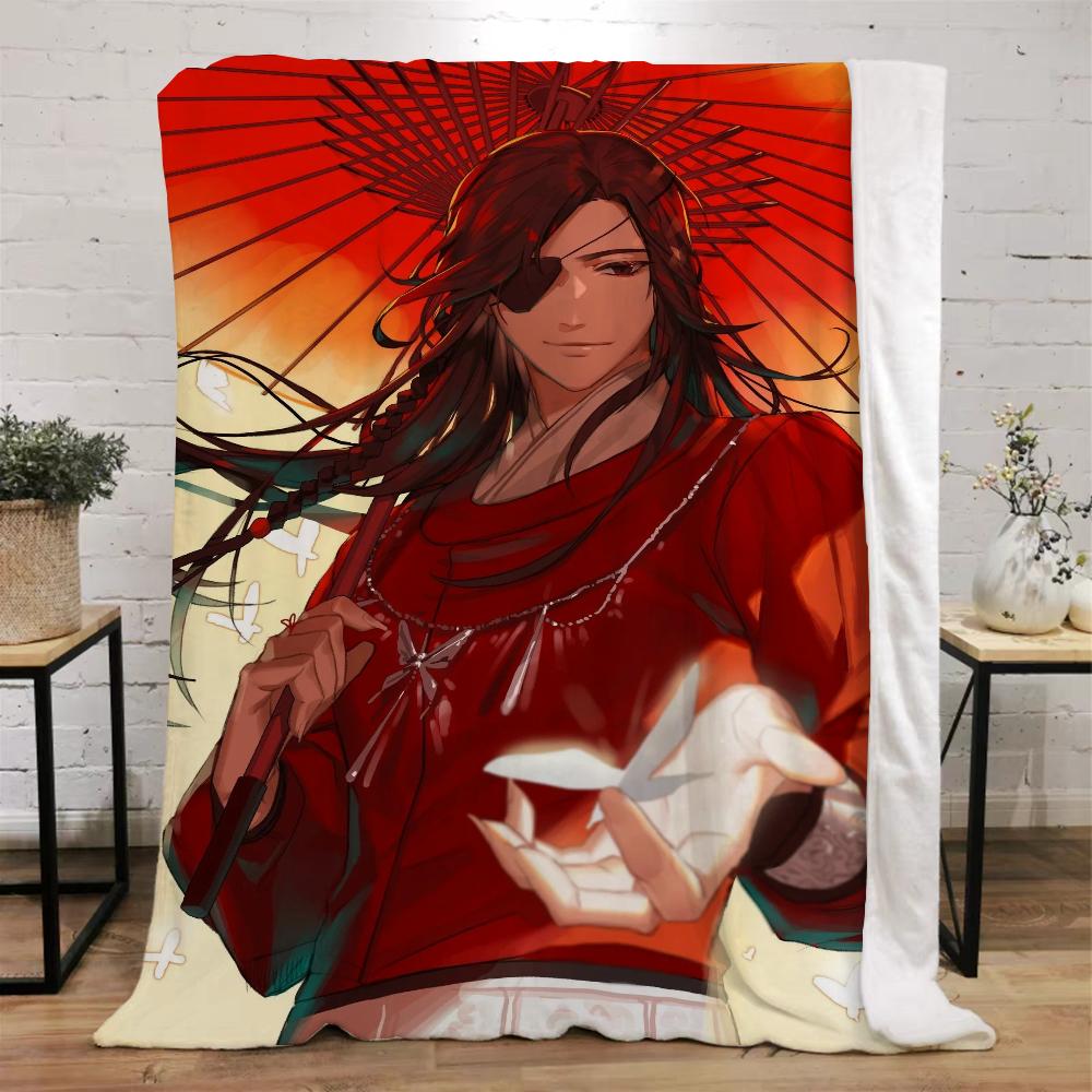 Heaven Official’s Blessing Kinderdecke Bett Innenraum für Zuhause Luxus Decken & Überwürfe Flauschiger Plaid Strandtuch Überwurf Knie Weich