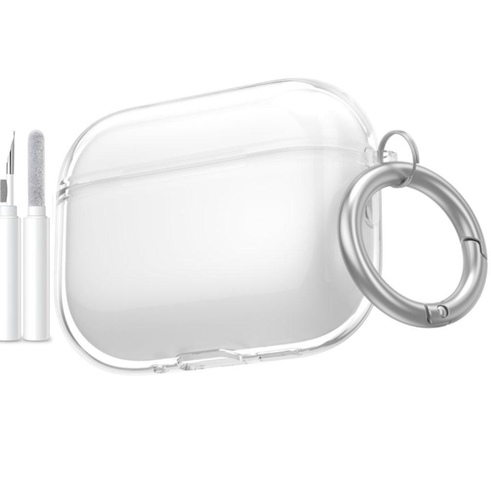 For AirPods Pro 3rd Generation Case 2025 Soft TPU with Ring Keychain &Cleaner Kit Accessories Protecitve Cover For AirPods Pro 3