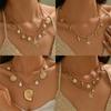 Bohemian Pearl Shell Pendant Necklace Adjustable Beach Jewelry Fashion Layered Chain For Women Vacation Layering Piece