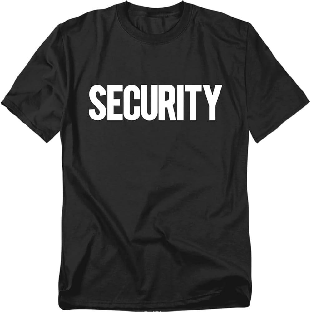 Security Unisex Adult T Shirt Black Unisex T-Shirt