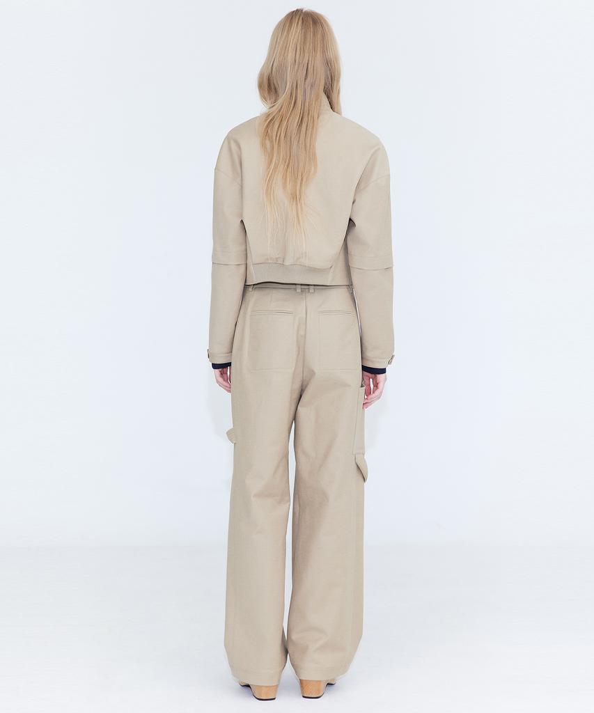 WNDERKAMMER Cotton Cargo Pants_Beige