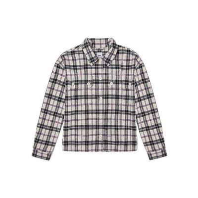 Kariertes Hemd mit Kragen, lässig, langärmlig, für Damen, Farbe: Beige, VN0A5LJSFS8