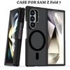 For Samsung Galaxy Z Fold 7 6 For Magsafe Case Matte Translucent Hinge Folding Shockproof Magnetic Wireless Charging Cover Funda