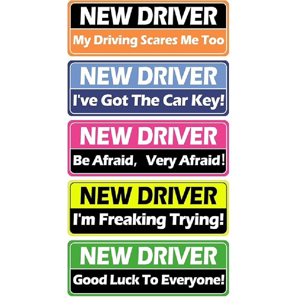 4Pcs Student Driver Magnetic Car Stickers For Beginners, New Magnetic Student Driver Stickers Signs For Car, Bumper Safety Decoration Supplies,