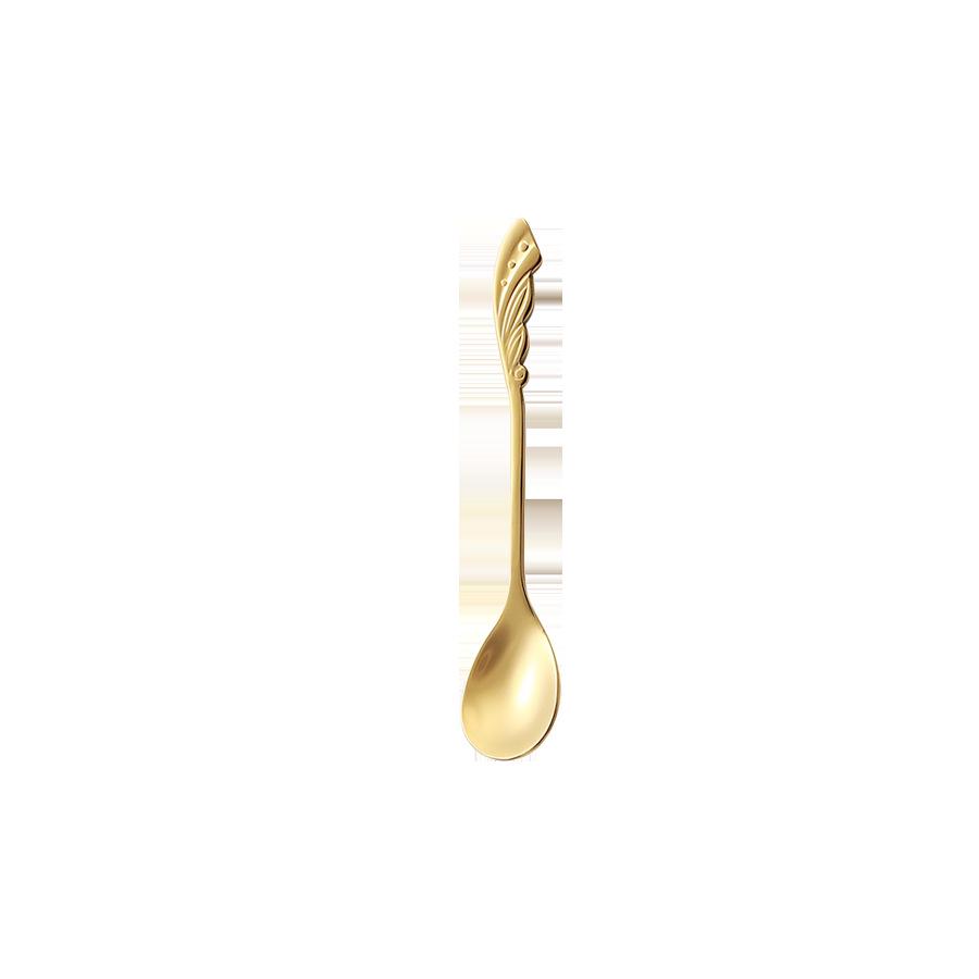 Exquisite Gold & Silver Stainless Steel Dessert and Coffee Spoon Gift Set
