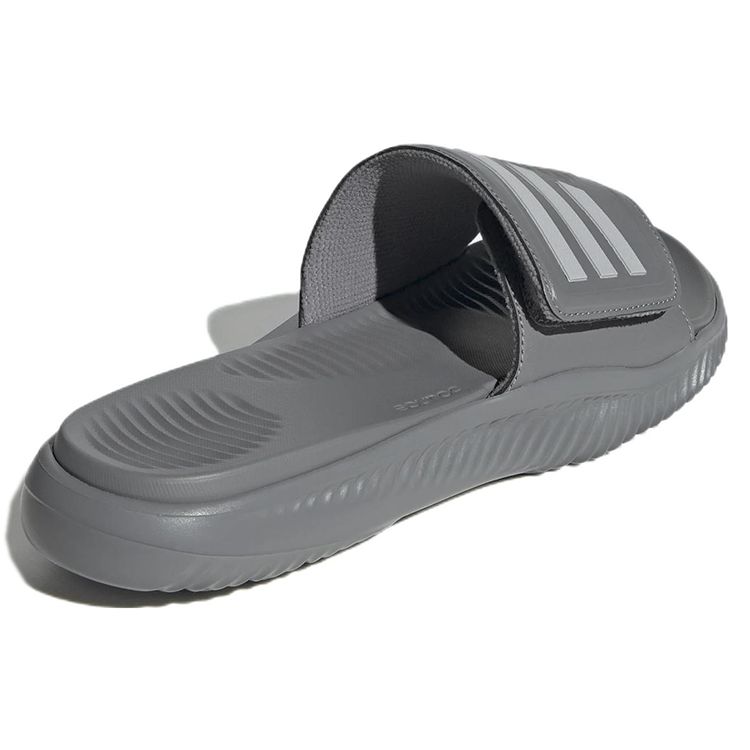 adidas Alphabounce Slide 2.0 Breathable Rubber Sole Non-Slip Slide Sandals Unisex Sandals Gray GY9419
