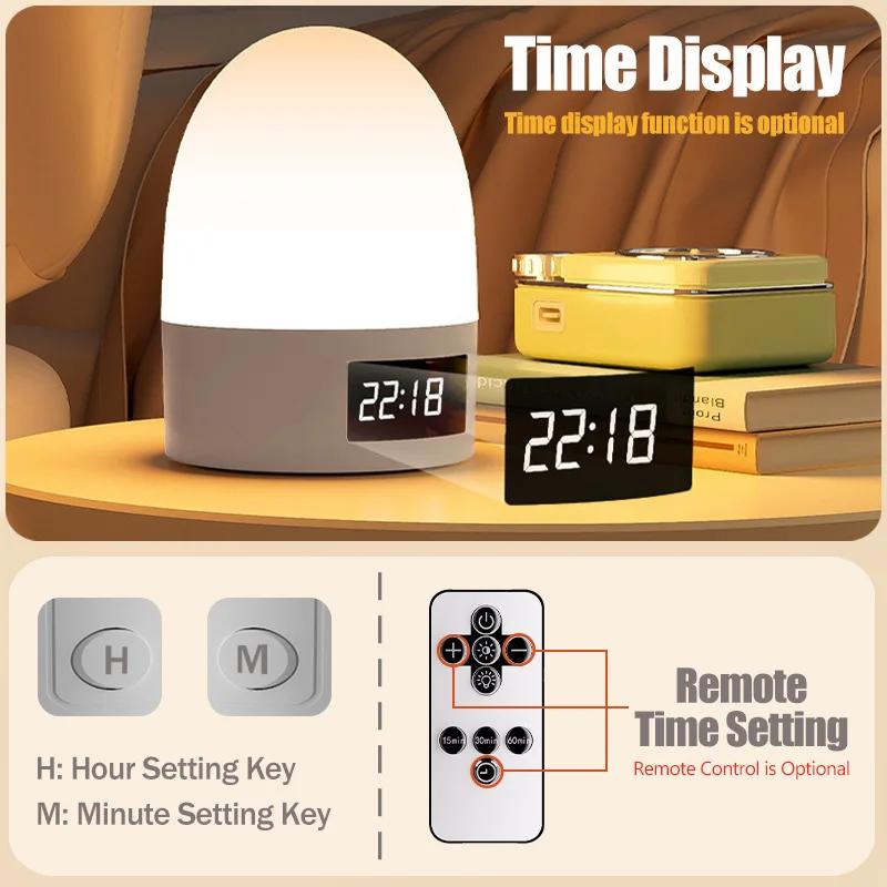 Night Light Touch Rechargeable 3 Color Wireless Baby's Room Bedside Lamp USB LED Night Light Ambient Soft Light For Kids Gift