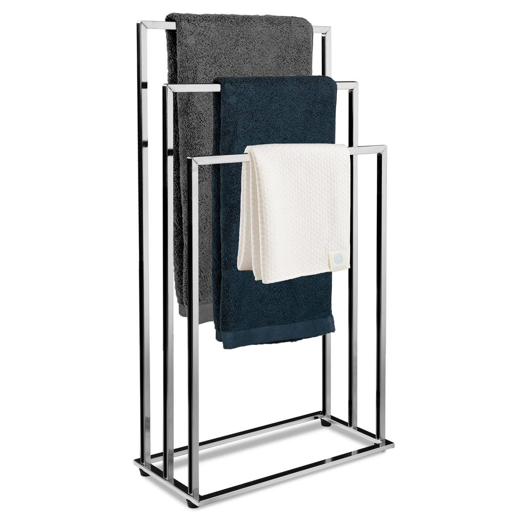 Suporte Cabide Para Toalhas 3 Braços Tire Cromado